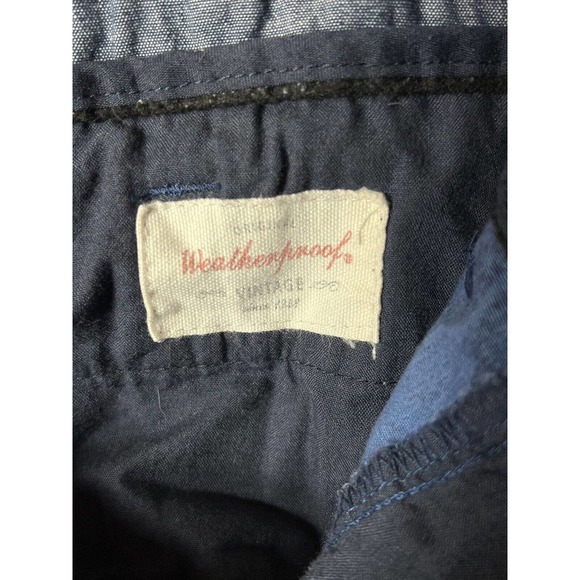 Original Weatherproof Vintage Chino Shorts Mens Sz 40‎ Stretch Blue Leaf Pockets - Picture 3 of 16